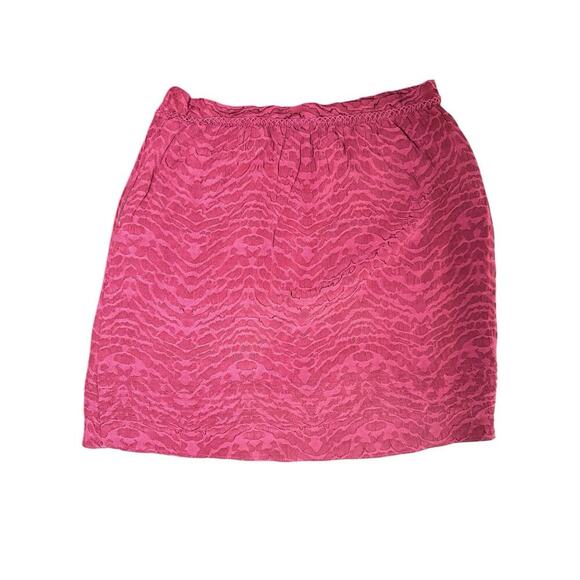 NAF NAF Vintage Red Mini Skirt Women’s EUR Size 36 Animal Print - Picture 4 of 5